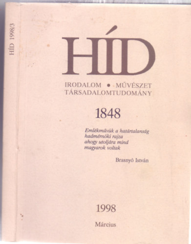Bori Imre - Toldi va (szerk.) - Hd -  Irodalom-Mvszet-Trsadalomtudomny 1848 - (1998. Mrcius)