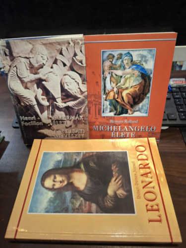 Henri Focillon, Romain Rolland, Diner-Dénes József - A formák élete - A nyugati művészet, Michelangelo élete, Leonardo (Diner) (3 db)
