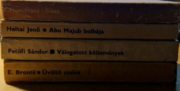 Homérosz, Heltai Jenő, Petőfi Sándor, Emily Bronté - 4db OK könyv.