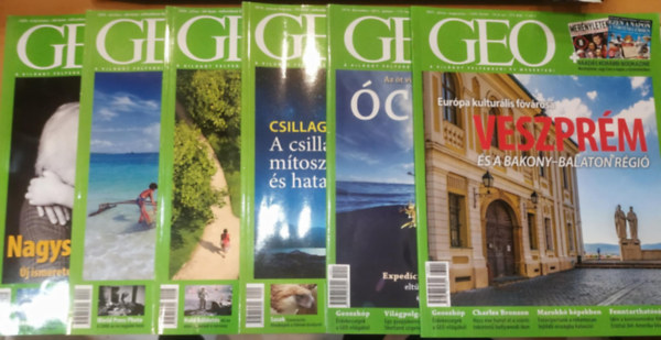 Kosz-Stamberger Kinga (fszerkeszt) - 6 db Geo magazin, szrvnyszmok