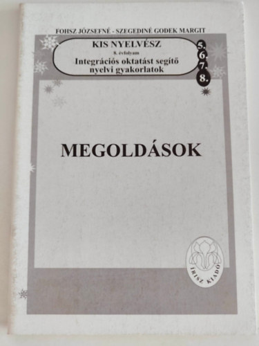 Kis nyelvsz - Megoldsok 8. vfolyam