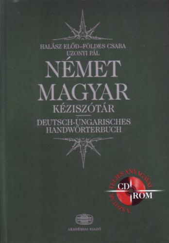 Halsz Eld, Fldes Csaba, Uzonyi Pl - Nmet-Magyar kzisztr (CD nlkl)