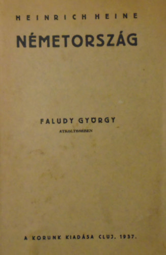 Heinrich Heine - N�metorsz�g