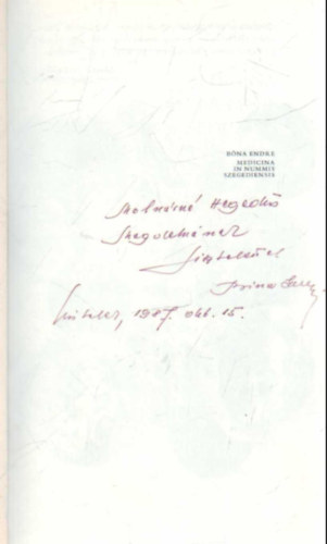 Bna Endre - Medicina in nummisd szegediensis-( Szegedi vonatkozs orvos-gygyszersz trtneti emlkek )