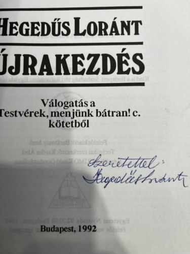 Hegeds Lrnt - jrakezds-vlogats Testvrek, menjnk btran! c.ktetbl