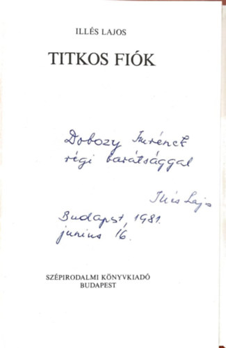 Illés Lajos - Titkos fiók