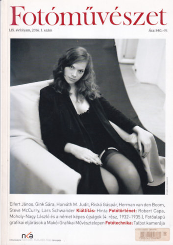 Fotóművészet LIX. évfolyam, 2016. 1. szám