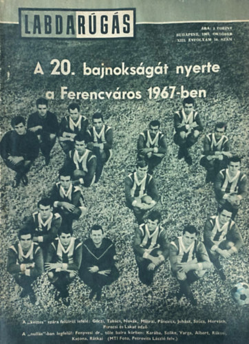 Labdarúgás XIII. évf. 10. szám (1967. október)