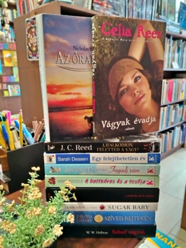 Nicholas Sparks, Sarah Dessen, Johanna Lindsey, Sophie Kinsella, stb - KNYVMENT AJNLAT, 10 DB. ROMANTIKUS IRODALOM. Az rangyal+ Vgyak vadja+ Uralkodjon feletted a vgy+ Egy felejthetetlen v+ Fogadj rm+ A boltkros s a tesja+ A gynyr stt oldala+ Sugar Baby+ Szved rejtekn+ Sebz vgyak