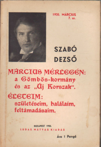 Szab Dezs - Mrcius mrlegn-leteim  (Szab Dezs fzetek 7.)