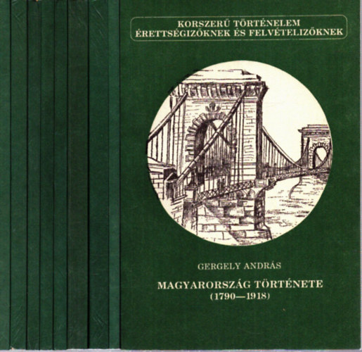 Szerencsés Károly, Kertész István, Mózes Mihály, Kalmár János - 9 db a Korszerű Történelem sorozatból