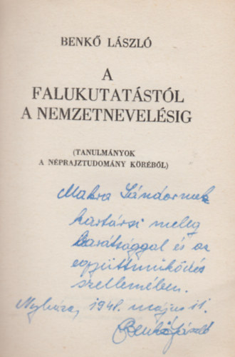 A falukutatstl a nemzetnevelsig