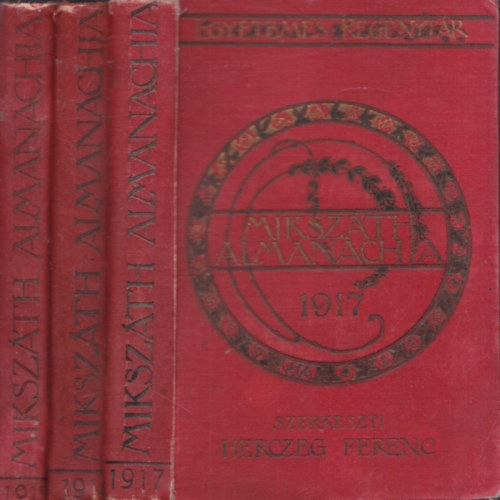 3 db Mikszth Almanach:1911 +1914 + 1917