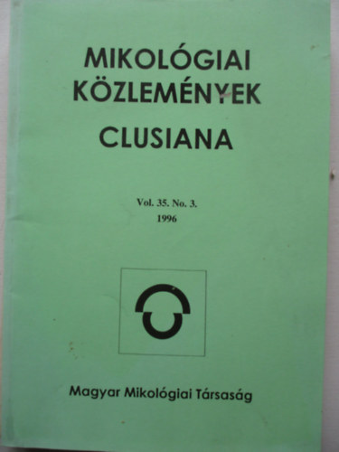 Dr. Sznt Mria - Mikolgiai kzlemnyek - Clusiana (1996 vol. 35. No. 3.)