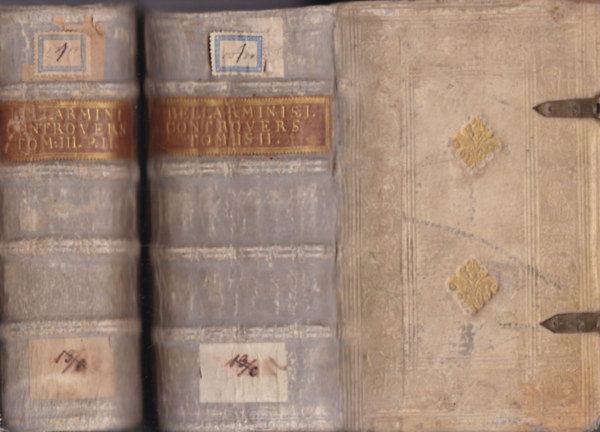 Roberti Bellarmini - 2 db. Disputationum Roberti Bellarmini politiani, ex societate jesu... (II. kötet + III. kötet második fele)