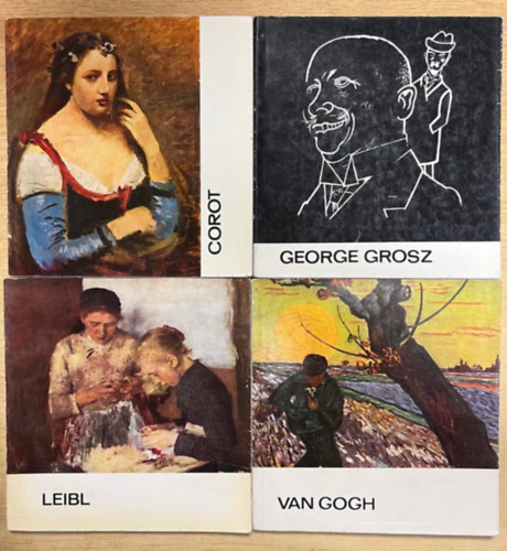 Krner va, Szj Rezs, Dvnyi Ivn, H. Takcs Marianna, Horvth Tibor, Dvid Katalin, Alfred Langer, Lncz Sndor, Bodnr va - 9 db knyv A Mvszet kisknyvtra sorozatbl: Picasso, Lrincz Gyula, Kernstok, Toulouse-Lautrec, Gauguin, Van Gogh, Wilhelm Leibl, George Grosz, Corot