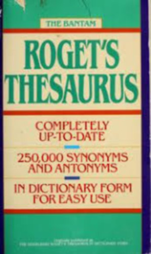 Sidney I. Landau (fszerk.) - The Bantam Collegiate Roget's Thesaurus