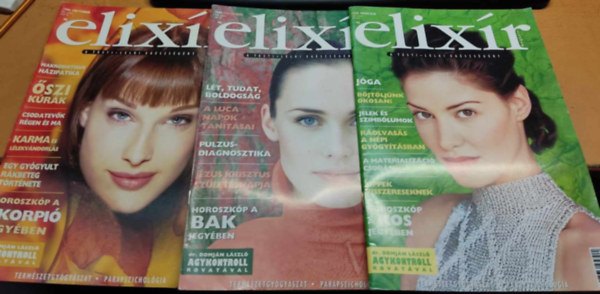 Dr. Nagy Rbert - 3 db j Elixr magazin (szrvnyszmok, sajt fot)
