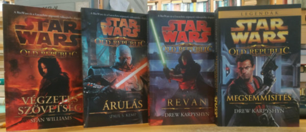 Sean Williams, Paul S. Kemp, Drew Karpyshyn - 4 db Star Wars - Old Republic: Vgzetes szvetsg + ruls + Revan + Megsemmists