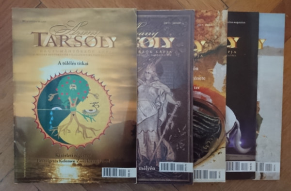 5db Arany Tarsoly sz�rv�nysz�m: VI. �vfolyam 10. sz�m (2010. okt�ber), VII. �vfolyam 1, 6, 7-8, 11. sz�mok (2011. janu�r, j�nius, j�lius-augusztus, november)
