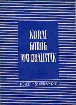 Ion Banu - Korai görög materialisták