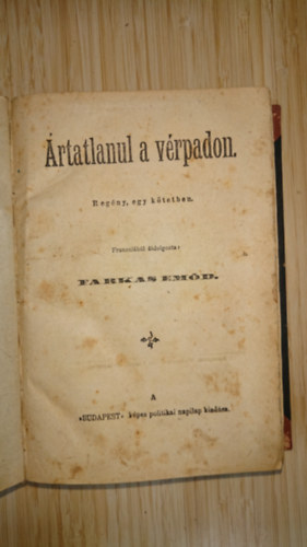 Farkas Em�d - �rtatlanul a v�rpadon (Franczi�b�l �tdolgozta Farkas Em�d)