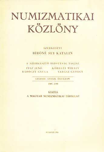 Brn Sey Katalin - Numizmatikai kzlny 1989-1990