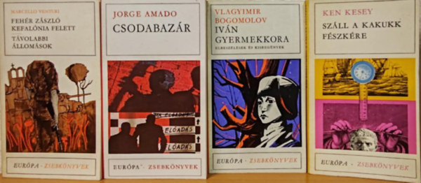 Jorge Amado, Bogomolov, Ken Kesey, Venturi - Eur�pa Zsebk�nyvek k�nyvcsomag