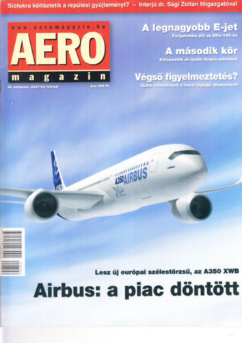 Sajtos Zoltn (szerk.) - Aero magazin 2007. februr -  2008. janur, teljes vfolyam, lapszmonknt