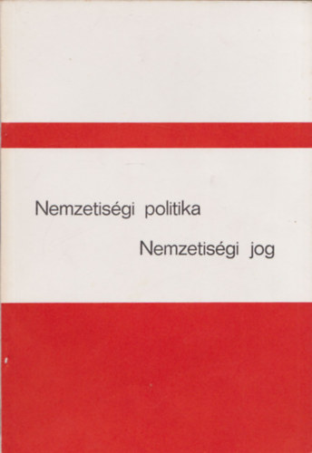 Varga S�ndor - Nemzetis�gi politika - Nemzetis�gi jog