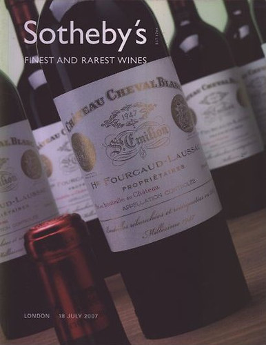 Sotheby's: Finest and rarest wines (18. july 2007)