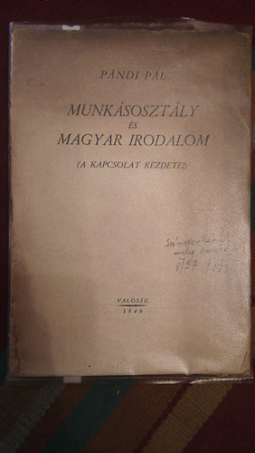 P�ndi P�l - A munk�soszt�ly �s magyar irodalom