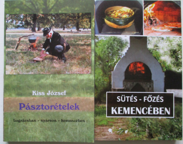 2 db szabadtzi - nprajzi fz knyv: Psztortelek, Sts-fzs kemencben