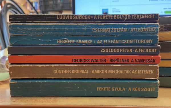 Csernai Zoltán, Herbert Franke, Zsoldos Péter - 7 db kozmosz fantasztikus könyv vegyesen