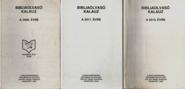3 db Bibliaolvas� kalauz 2008, 2010, 2011. �vre.