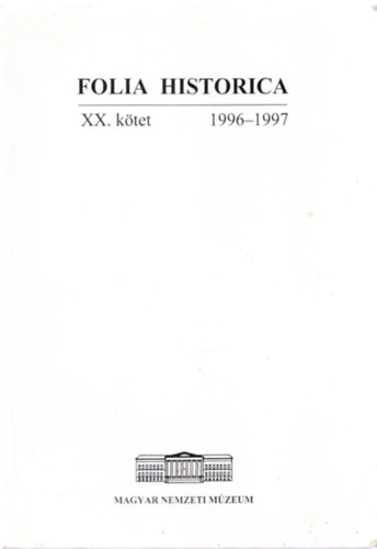 Folia Historica XX. ktet 1996-1997