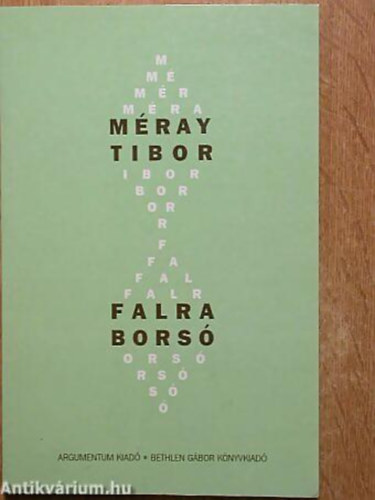 M�ray Tibor - Falra bors� SZ� �S �R�S, 1989-1996
