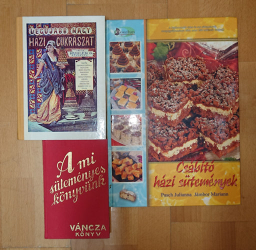 Pasch Julianna, Kugler - 3 k�nyv az �dess�gekr�l: A mi s�tem�nyesk�nyv�nnk, Nagy h�zi cukr�szat, Cs�b�t� h�zi s�tem�nyek
