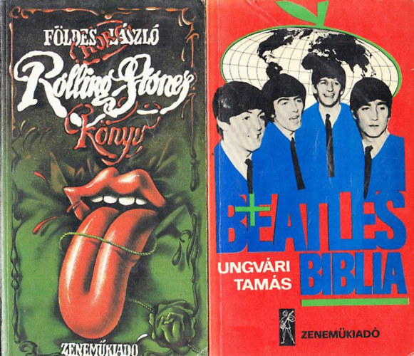 F�ldes L�szl�, Ungv�ri Tam�s - Rolling Stones k�nyv + Beatles Biblia (2 db)