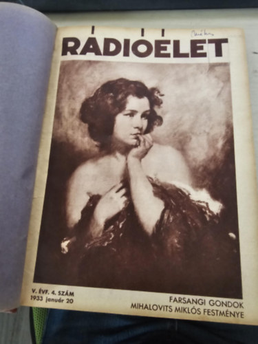 R�di��let 1933. (V. �vfolyam) 19 sz�ma egybe k�tve janu�rt�l augusztusig