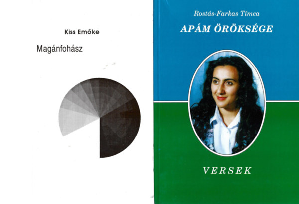 2 db könyv, Kiss Emőke: Magánfoháasz, Rostás-Farkas Tímea: Versek