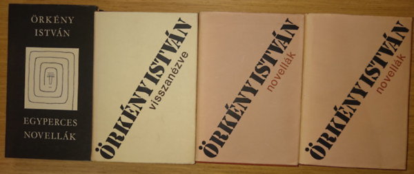 Örkény István - 4 kötet Örkény Istvántól: Egyperces novellák, Novellák 1-2., Visszanézve