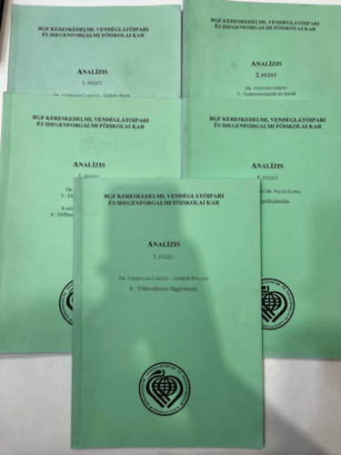 Analízis 1-5. füzet