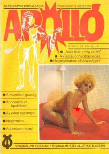 Szente Pl (fszerk.) - Apoll (Az ntudatos frfiak lapja) III. vf. 2. szm