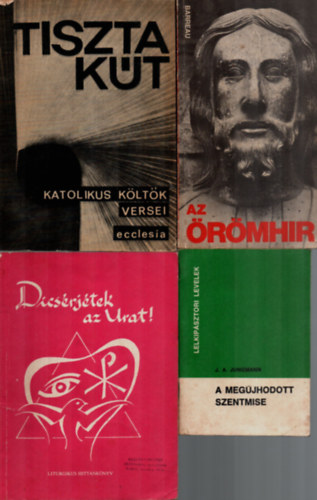 J. A. Jungmann, Balssy Lszl, Mndy Zoltn - 4 db Vallsi knyv egytt: Dicsrjtek az urat!, A megjhodott szentmise, Az rmhr, Tiszta kt.
