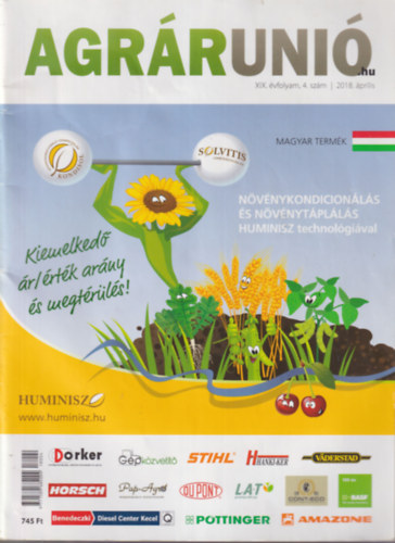 Dr. Kiss Lszl, dr. Srvri Mihly, Dr. Dvid Istvn - 4 db Agrruni 2018 prilis.,  mjus.,  augusztus - szeptember., oktber - november