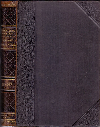 Dr. Mrkus Dezs (szerk.) - Corpus Juris Hungarici - Magyar Trvnytr - 1882-1883. vi trvnyczikkek