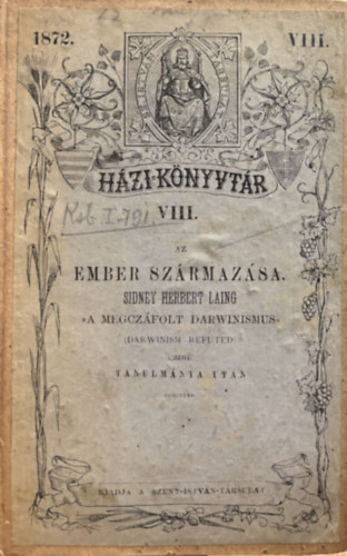 Sidney Herbert Laing - Az ember szrmazsa 1872.