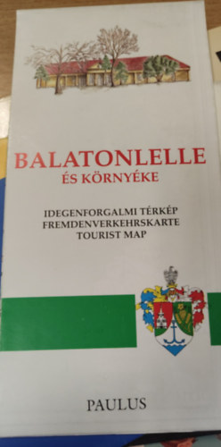 Balatonlelle és környéke idegenforgalmi térkép