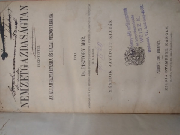 dr. Pisztry Mr - Nemzetgazdasgtan